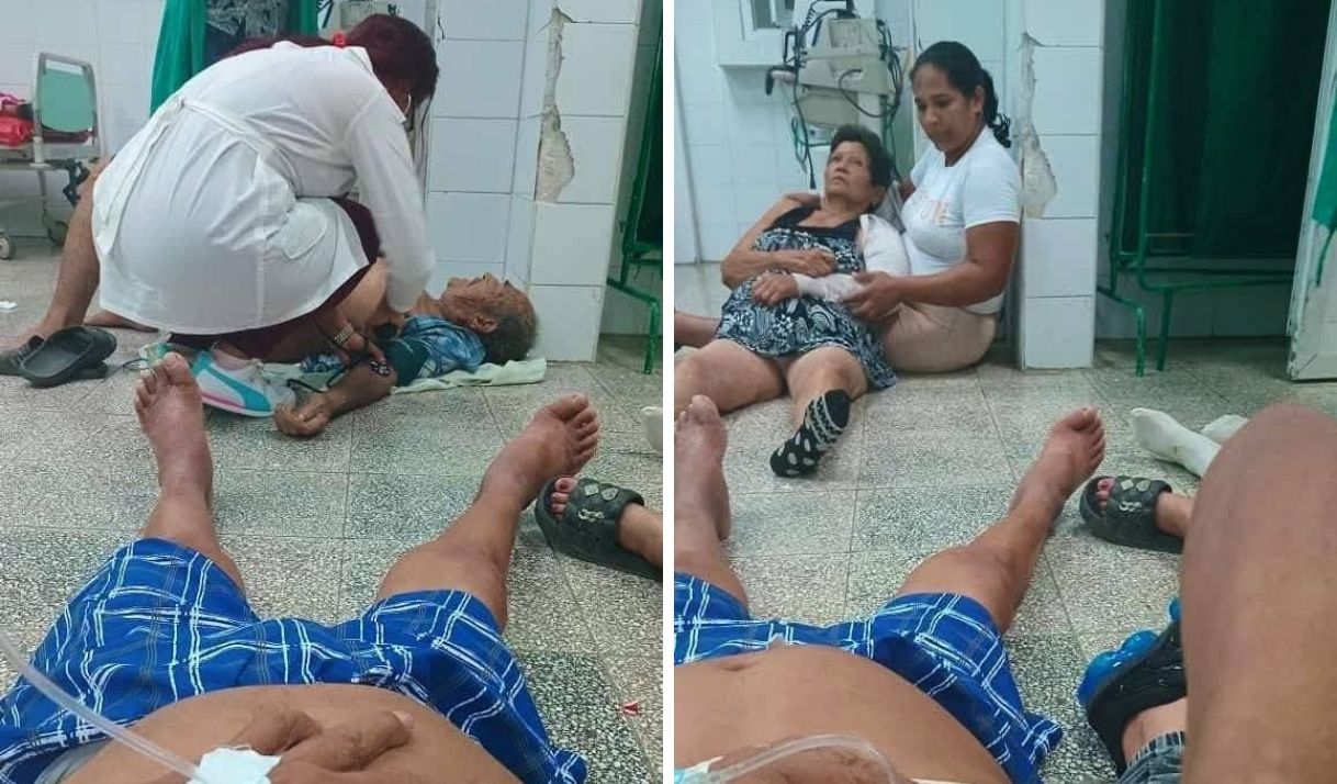 FUERTES IMÁGENES: Pacientes tirados en el suelo de un hospital cubano
