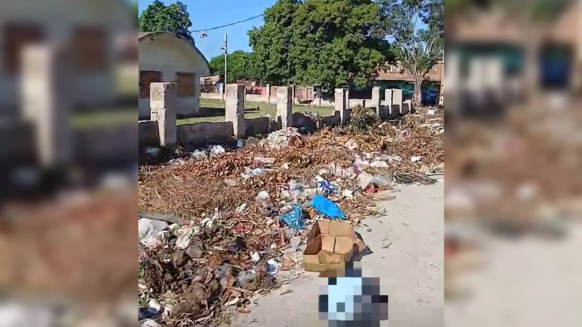 Gran vertedero de basura afecta hace meses a una secundaria de Camagüey