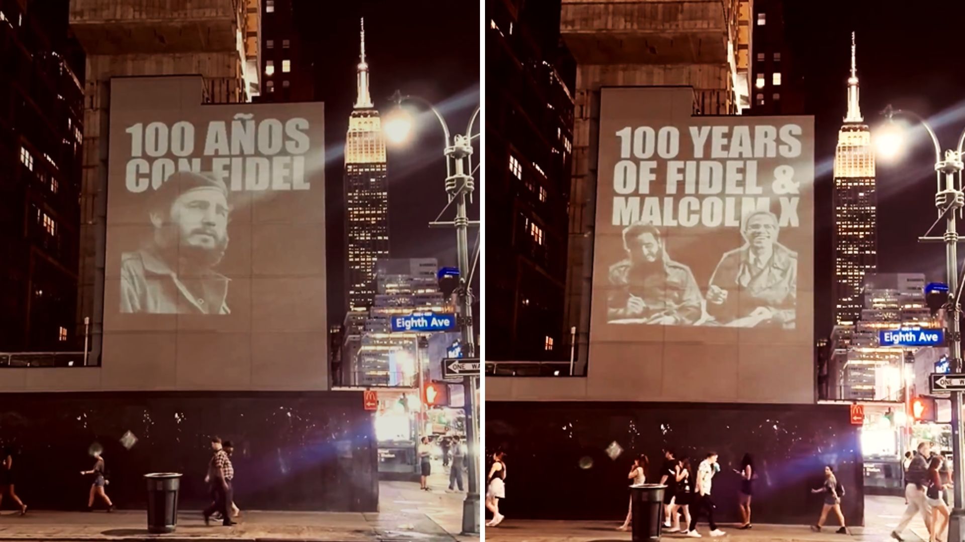 Polémico anuncio del dictador Fidel Castro aparece en Nueva York